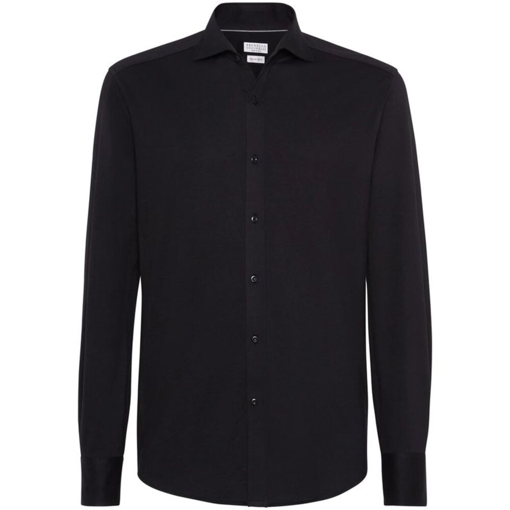 Brunello Cucinelli Black Shirts Men
